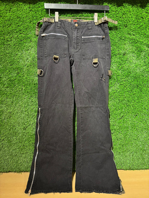 Unique Tripp NYC Pants Sz 14W x 29L Goth Baggy Y2K Wide Leg Vtg