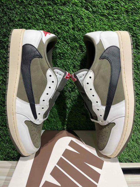 Jordan 1 Retro Low OG SP Travis Scott Medium Olive Sz 13.