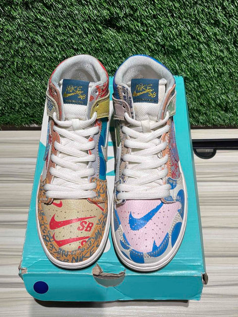 Nike SB Dunk High Thomas Campbell What the Dunk Sz 8M