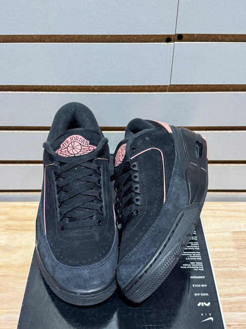 Jordan 2/3 Black Rust Pink Sz 9.5