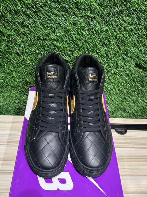 Nike SB Blazer Mid QS Supreme Black Sz 9