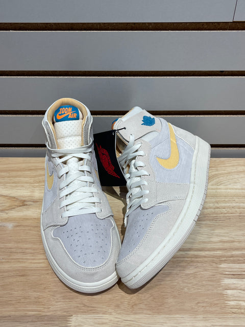 Jordan 1 Zoom CMFT 2 Orewood Brown Bright Citrus Sail Sz 10
