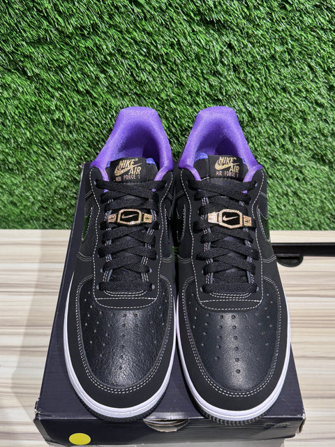 Nike Air Force 1 Low '07 LV8 World Champ Black Purple Sz 11M