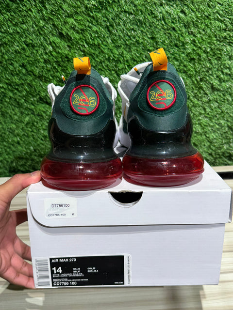 Nike Air Max 270 Seattle Home Sz 14