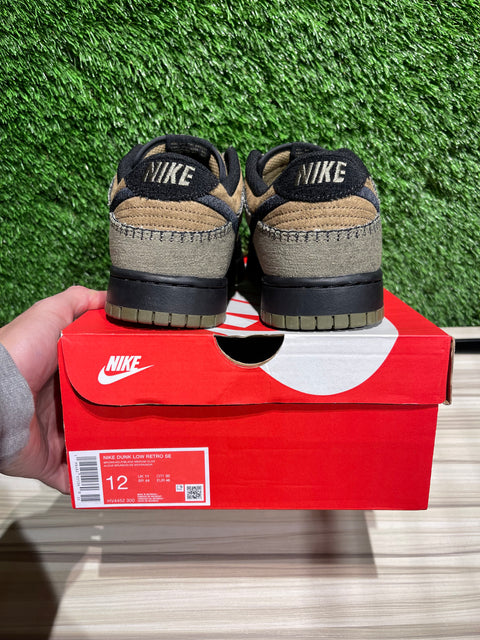 Nike Dunk Low Retro Camo Olive Sz 12