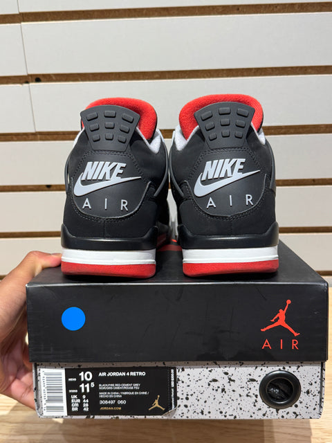 Jordan 4 Retro Bred (2019) Sz 10M