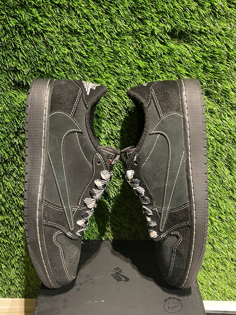 Jordan 1 Retro Low OG SP Travis Scott Black Phantom Sz 9M