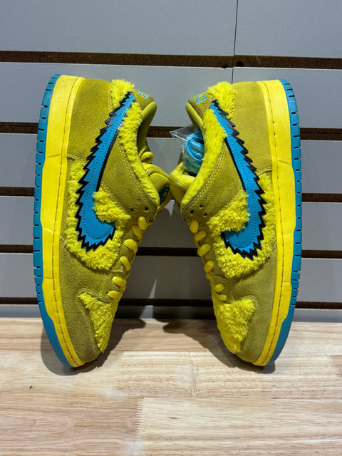 Nike SB Dunk Low Grateful Dead Bears Opti Yellow Sz 12