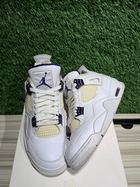 Jordan 4 Retro Metallic Purple Sz 9.5