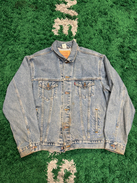 Vintage Levi's Denim Trucker Jacket 70507 Sz L