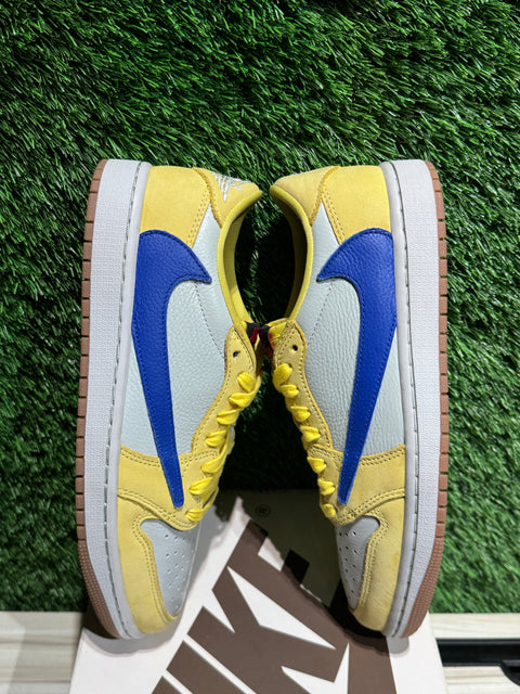Jordan 1 Retro Low OG SP Travis Scott Canary (Women's) Sz 7.5M