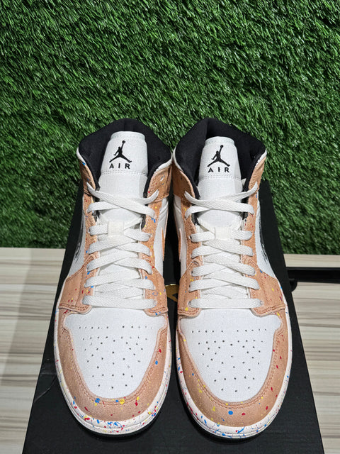 Jordan 1 Mid SE Brushstroke Sz 10