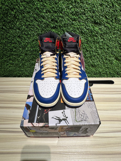 Jordan 1 Retro High Union Los Angeles Storm Blue Sz 10M,.,