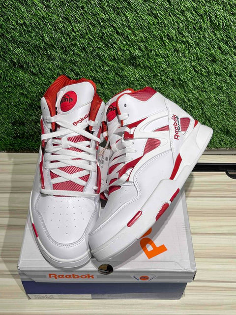 Reebok Pump Omni Zone II White Vector Red Sz 10.5M