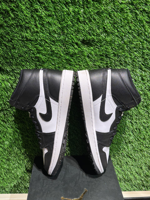 Jordan 1 Retro High Golf Black White Sz 7.5