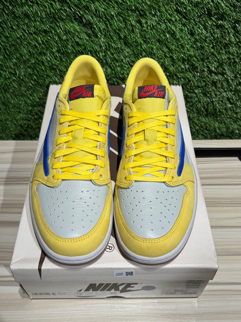 Jordan 1 Retro Low OG SP Travis Scott Canary (Women's) Sz 10.5M.