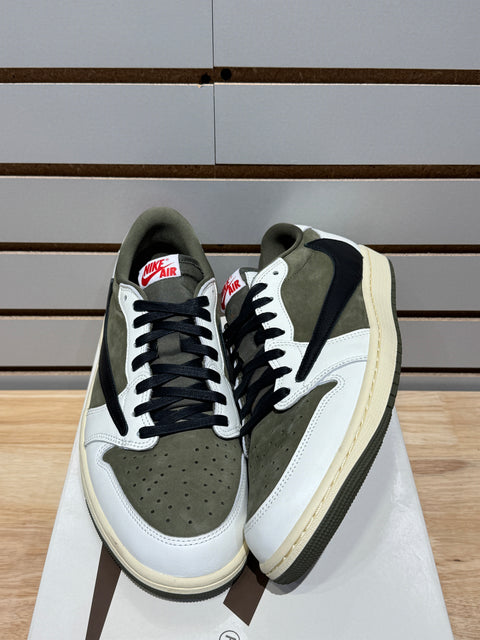 Jordan 1 Retro Low OG SP Travis Scott Medium Olive Sz 11