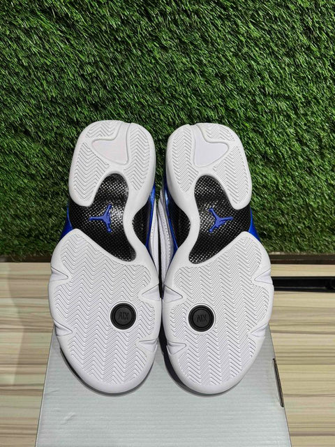 Jordan 14 Retro White Hyper Royal Sz 8.5M