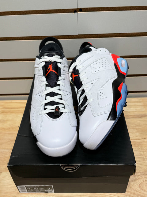 Jordan 6 Retro Low Golf White Infrared Sz 13