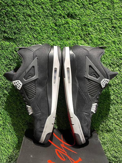 Jordan 4 Retro SE Black Canvas Sz 14M