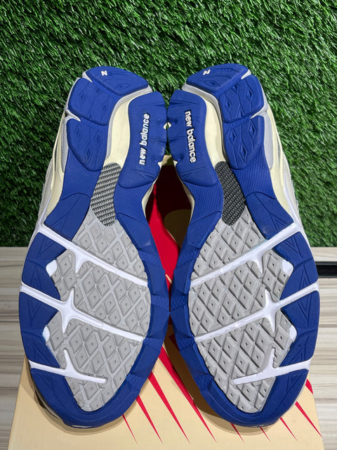 New Balance 990v3 MiUSA White Blue Sz 10M
