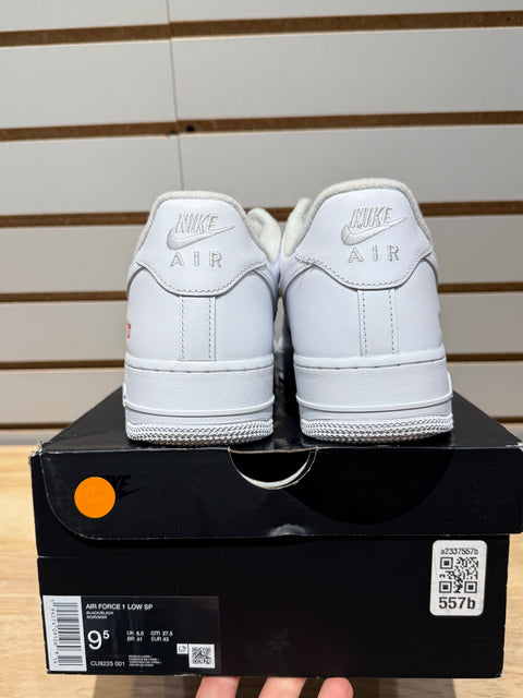 Air Force 1 Low Supreme White Sz 9.5