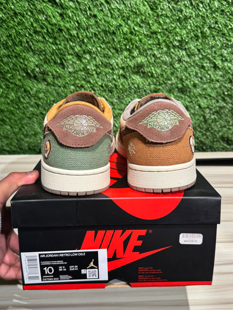 Jordan 1 Retro Low OG Zion Williamson Voodoo Sz 10