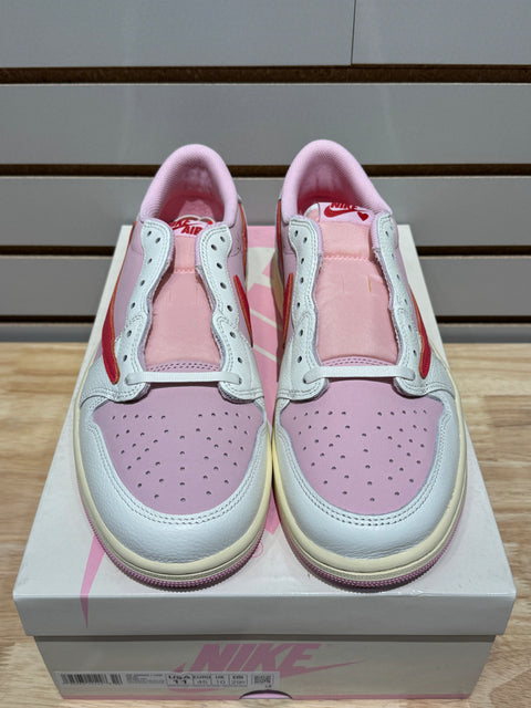 Jordan 1 Retro Low OG SP Travis Scott Sail Tropical Pink Sz 11M