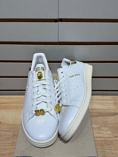 adidas Stan Smith Bape 30th Anniversary White Sz 10