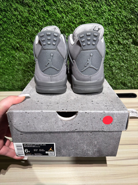 Jordan 4 Retro SE Paris Olympics Wet Cement (GS) Sz 6Y