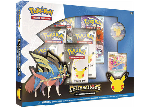 Pokémon TCG 25th Anniversary Celebrations Zacian Deluxe Pin Collection