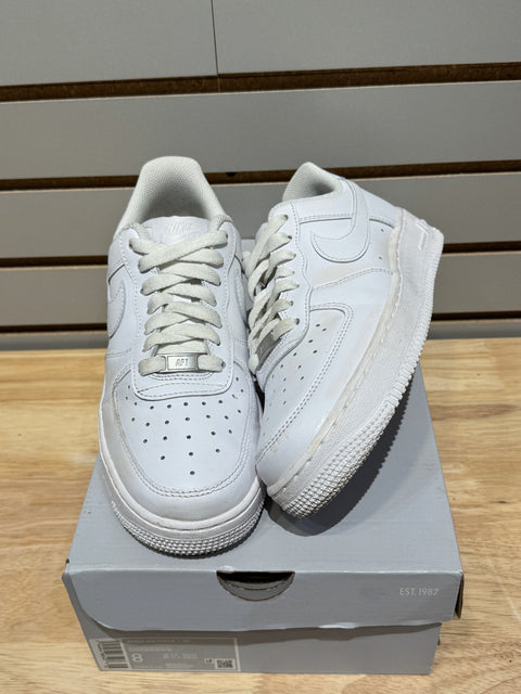 Nike Air Force 1 Low '07 White Sz 8W