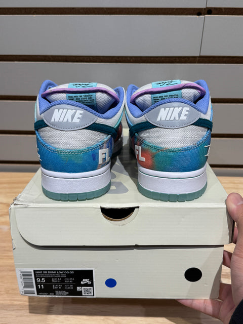 Nike SB Dunk Low Futura Laboratories Bleached Aqua Sz 9.5