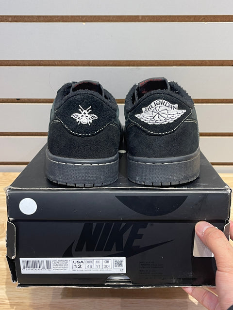 Jordan 1 Retro Low OG SP Travis Scott Black Phantom Sz 12M