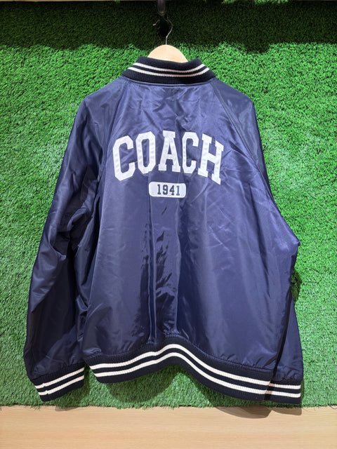 Authentic Coach Navy Bomber Jacket Sz XXL