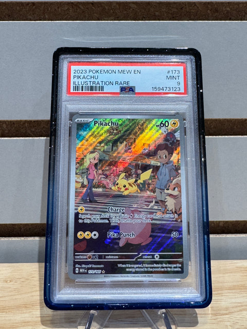 2023 Pokemon Mew EN Pikachu IR PSA MNT 9