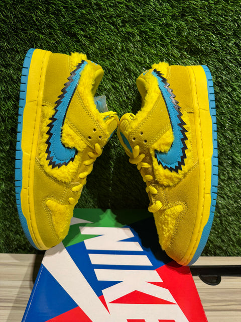Nike SB Dunk Low Grateful Dead Bears Opti Yellow Sz 8