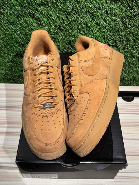 Nike Air Force 1 Low SP Supreme Wheat Sz 11.5M
