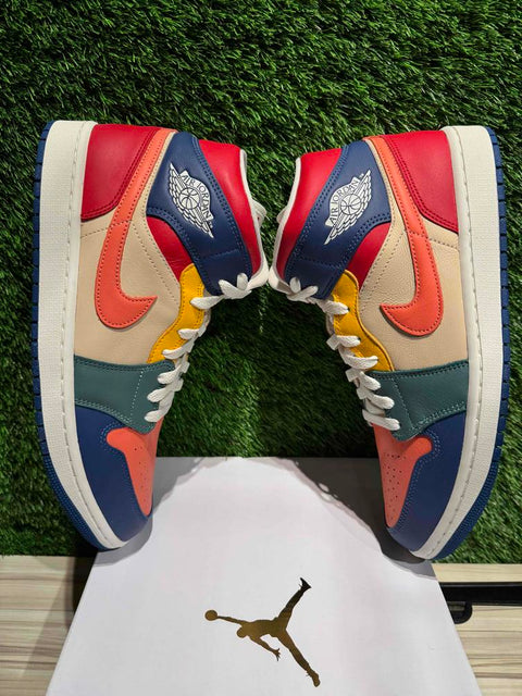 Jordan 1 Mid SE Multi Color (2022) (Women's) Sz 12W/10.5M...