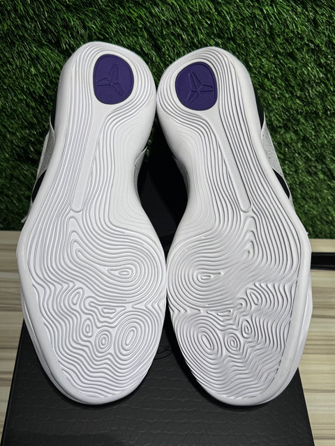Nike Kobe 9 Elite Low EM Protro White Court Purple Sz 11.5
