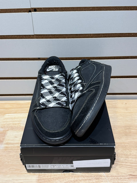 Jordan 1 Retro Low OG SP Travis Scott Black Phantom Sz 7