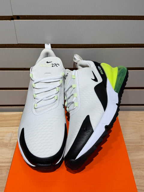 Nike Air Max 270 Golf White Black Volt Sz 11