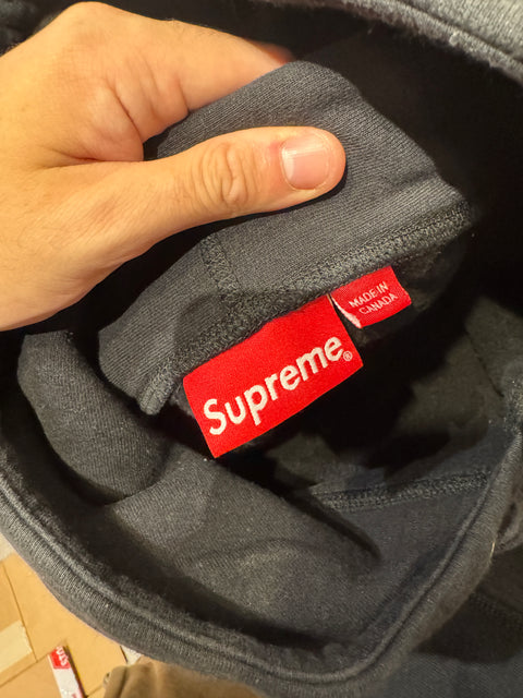 Supreme KAWS Chalk Logo Hooded Sweatshirt Black Sz M