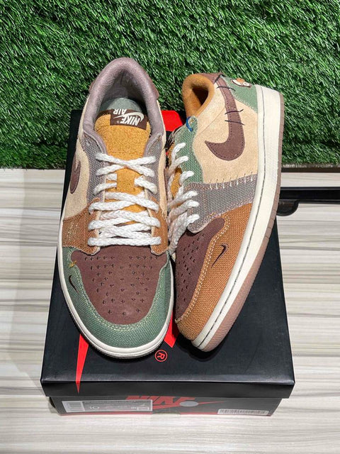 Jordan 1 Retro Low OG Zion Williamson Voodoo Sz 10M.,