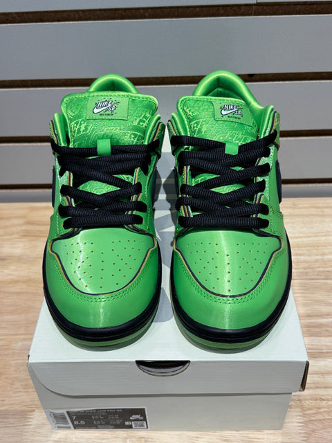 Nike SB Dunk Low The Powerpuff Girls Buttercup Sz 7