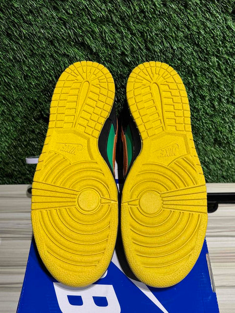 Nike SB Dunk Low Green Spark Hoop Orange Sz 10