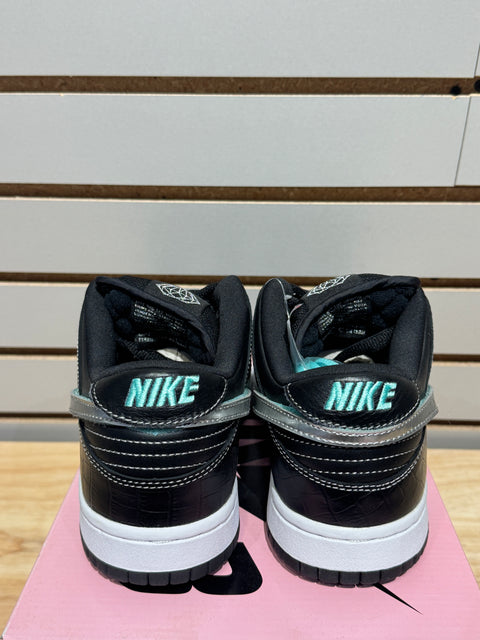 Nike SB Dunk Low Diamond Supply Co. Black Diamond Sz 8