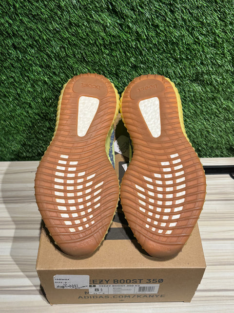adidas Yeezy Boost 350 V2 Semi Frozen Yellow Sz 9