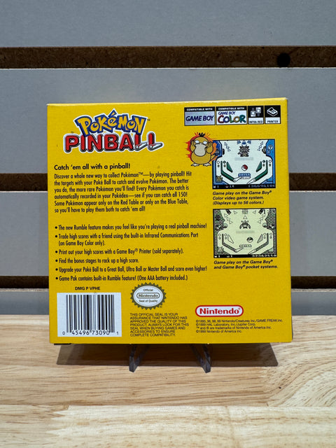 Vintage Pokemon Pinball (Game Boy Color GBC) Complete CIB