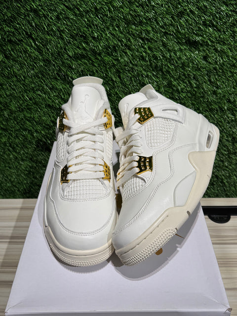 Jordan 4 Retro Metallic Gold (Women's) Sz 9M